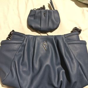 Women's faux leather purse with wallet